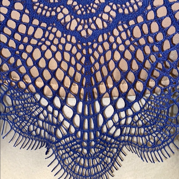 For Love & Lemons blue lace "Grace" crop top - Picture 10 of 10